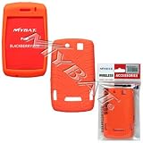 Blackberry 9500 9530 Storm Tire Track Design Skin Case (Orange)