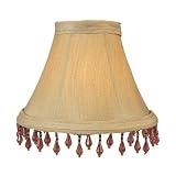 Livex S202 Chandelier Shade Sage Silk Shade with Amber Beads