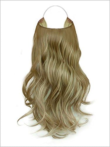 Hidden Halo Synthetic 18 Inch Curly (14/24 : Light Golden Brown with Golden Blonde)