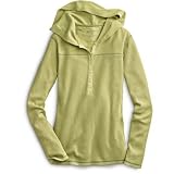 Waffle-Knit Hooded Henley