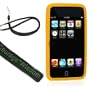 Silicone skin for ipod touch 2nd generation New iPod Touch 2G 16GB (2nd generation) (ipod touch not included), LIte Orange + BONUS WISDOM*COURAGE NECKSTRAP