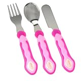 Vital Baby First Stainless Steel Cutlery Set, Pink
