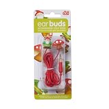 DCI Earbuds, Gnome and Mushroom Headphone Earbuds - Red