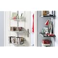 T�rregal zum einh�ngen mit 8 K�rben wei� 200 x 43,5 cm erweiterbar