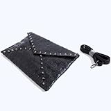 niceEshop(TM) Cool Women's Faux Leather Skull Envelope Clutch Bag/PU Totes Hobo & Shoulder Carry Bag Skull Carry Bag