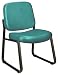 Vinyl Armless Guest/Reception Chair - Teal Vinyl