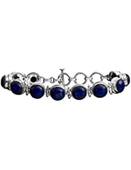 Sterling Bracelet with Gems - Sterling Silver