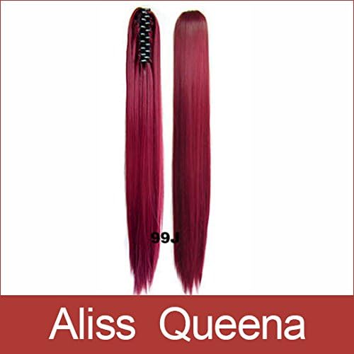 Aliss Queena(TM) Synthetic Long Claw Drawstring Clip False Ponytail natural Hair Extension Fake Tress Hairpieces My Little Pony Tail (P#)