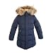 Eddie Pen Kinderjacke Paradise mit Fellkranz in blau, 104 (4 jahre)