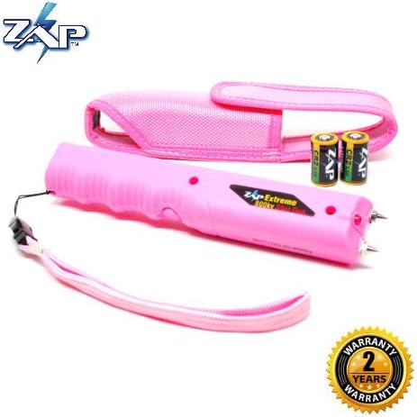 ZAP Stick Extreme Pink Stun Gun 800,000 Volts With Flashlight & Premium Holster