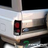 Euro Black Altezza Tail Lights Rear Brake Lamps Ford Bronco F150 Pickup