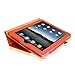 Fintie iPad 1 Folio Case - Slim Fit Vegan Leather Stand Cover with Stylus Holder for Apple iPad 1 1st Generation - Orange