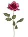 Club Pack of 60 Artificial Single Dark Pink Rose Silk Flower Sprays 20