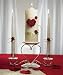 Flower of Love In Romantic Red Unity Pillar Candle