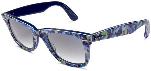 Ray Ban Original Wayfarer (RB2140) Top Flow.Blue-WHI.On Blue Crystal Grey Grad. Sunglasses