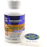 Bundle - 2 Items: 1 Bottle of Digest Gold Plus Probiotics By Enzymedica - 90 Capsules and 1 VDC Pill Box