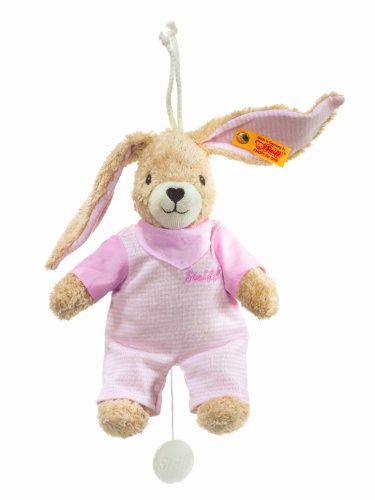 Steiff 237584 - Hoppel Hase Spieluhr, rosa, 20 cm Preisvergleich