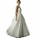 Wedding Dress Gown - White Beaded Bridal Gown, Informal Bridal Dress, Evening Dress by Sean Collection (B7977) White
