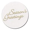 Foil Seasons Greetings Holiday Seals