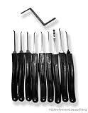 Einsteiger - Pickset - Dietrichset (9 Picks + Vorspanner) inkl. Charmate Pocket-Card
