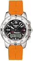 Tissot Men's T-Touch Polished Titanium Orange Rubber Watch #T33.7.878.92