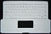 Rasfox White Preprint KeyBoard Silicone Shield For 13.3 MacBook(no-Leopard)