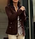 Kordblazer von Vivien Caron modisch in braun