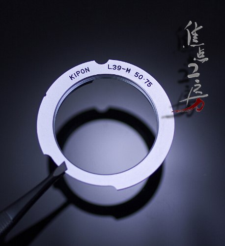 KIPON製.ライカL/L39マウントーライカM変換リング50/75mm 6ビットコード対応
