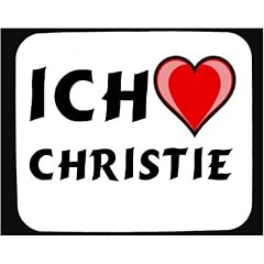 Mauspad mit Ich liebe Christie Dekoration