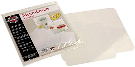 Norpro 2068 Clear Microwave Steamer Splatter Covers 4 Piece Set