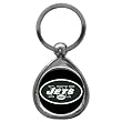 Set of 2 NY Jets High-Polish Chrome Key Tag - NFL Football - Fan Shop Sports Team Merchandise
