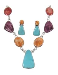 Multicolor Southwest Necklace and Earring Set PS61243