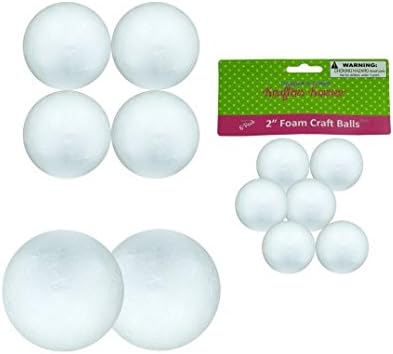 Large Foam Craft Balls - Set Of 24 ( Crafts, Styrofoam )