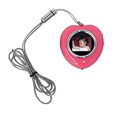 CTA Digtal Heart Shape Picture Frame Necklace (Pink)