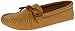 Minnetonka Women's Double Deerskin Soft Leather Sole Moccasin