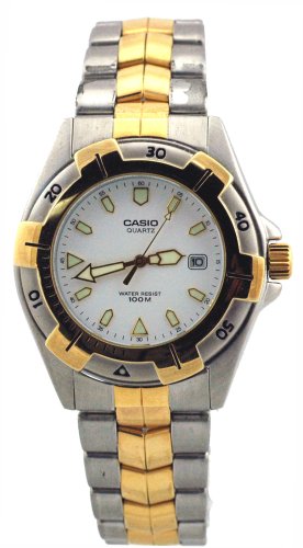 Casio #MTD1013G-7AV Men's Analog 2 Tone Sports Watch