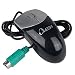 Omega PS/2 3-Button Mini Optical Scroll Mouse (Black/Silver)