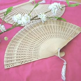  Sandalwood Fan - Baby Shower Gifts & Wedding Favors