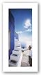 Blue Wall, White Steps by George Meis 13.25"x33" Art Print Poster