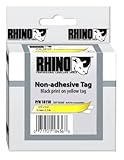 DYMO RhinoPRO Non-adhesive Tag - Polypropylene inserts - yellow - Roll (0.7 ....