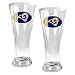 St. Louis Rams NFL 2pc 16oz Pilsner Glass Set