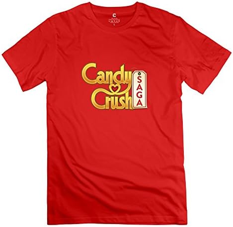 Candy Crush Saga Joke 100% Cotton Red T Shirts For Mens Size XL