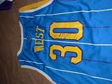 David West Autographed Jersey - NEW ORLEANS HORNETS COA - Autographed MLB Jerseys