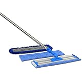 18" Professional Microfiber Mop | Stainless Steel Handle | Premium Mop Pads + 2 FREE Microfiber Cloths