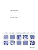 Johann Kepler: Oxford Bibliographies Online Research Guide