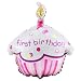 Girl's Lil' Cupcake 1st Birthday Mylar Balloon Party Supplies
