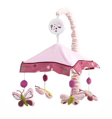 Lambs & Ivy Raspberry Swirl Musical Mobile