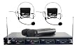 Pyle-Pro PDWM4300 4 Mic VHF Wireless Rack Mount Microphone System