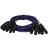 Pyle PPSN811 10 Feet 8 Channel XLR Male to XLR Female Snake Cable