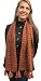 Handmade Alpaca Natural Fiber Scarf - Exclusive Scottish Plaid Collection in Terracotta (Large)